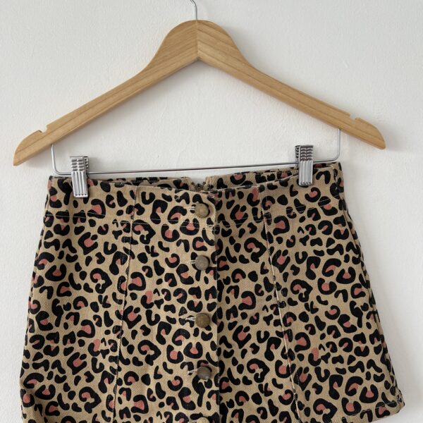 Short Saia Leopardo Aquamar
