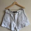 Short Jeans Branco com Laise
