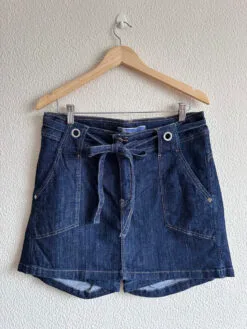 Short Saia Jeans Escuro