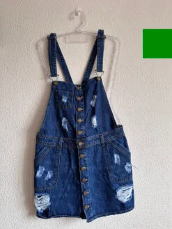 Jardineira Jeans Escuro