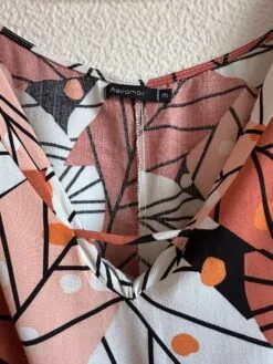 Alternative view of Vestido Estampado com Marrom Aquamar