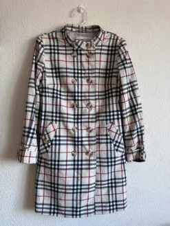 Casaco Trench Coat Xadrez