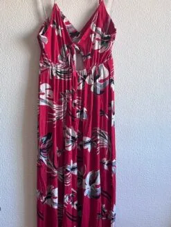 Alternative view of Vestido Vermelho com Estampa Floral