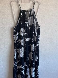 Vestido Preto Estampa Floral