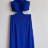 Vestido Longo Azul Caneta