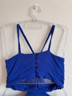 Alternative view of Vestido Longo Azul Caneta