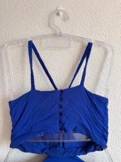 Alternative view of Vestido Longo Azul Caneta