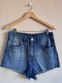 Short Jeans com Brilhos Pool