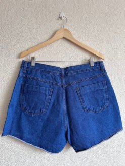 Alternative view of Short Jeans Escuro Bordado Caranguejo