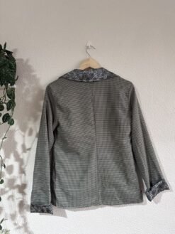 Alternative view of Blazer Clássico Quadriculado Forro Animal Print Tamanho G