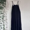 Vestido Midi Pretinho Básico Alças Ajustáveis Tamanho G