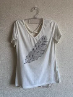 Blusa Offwhite com Brilhos