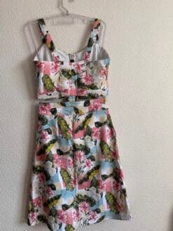 Alternative view of Conjuntinho Estampado com Saia Midi