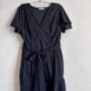 Vestido Preto Transpassado