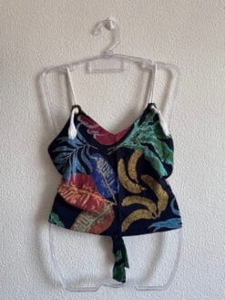 Cropped Estampado com Alça de Corda