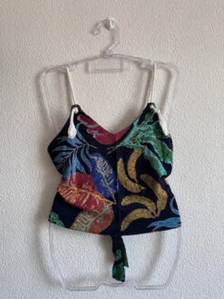 Cropped Estampado com Alça de Corda